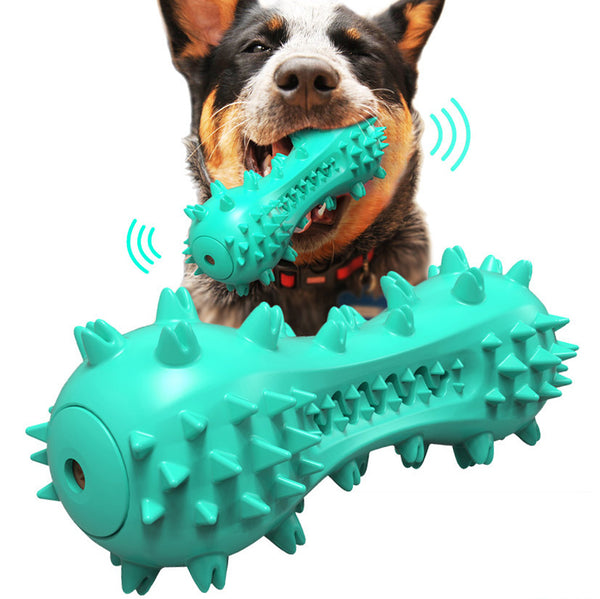 Dog Toys Squeeze Squeaky Dog Toys Dumbbell Shaped Faux Bone Pet Chew Toys