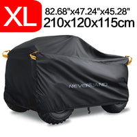 ATV Cover Universal 190T Waterproof Motorcycle Scooter Kart Covers M L XL XXL XXXL
