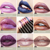 FOCALLURE 27 Color Colorful Lipstick Waterproof Shimmer Matte Metal Style Red Lip Makeup Cosmetic