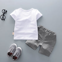 Kids Bowknot T-Shirt Shorts 2pcs/Sets boys and girls