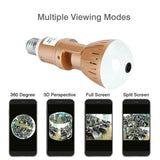 200W  Camera Bulb Lamp light Wireless 2MP HD 360 Degrees Panoramic Light Home Cctv Security Video Surveillance Wifi  Camera