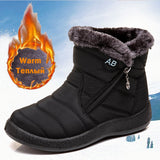Women Waterproof Snow Boots Casual Lightweight Ankle