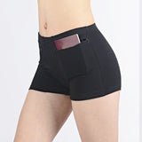 Women Under Skirt Shorts With Zipper Pockets Femme Underwear Safety Shorts