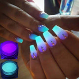 1 Box Neon Phosphor Powder Nail Glitter