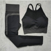 sports suit for fitness Yoga sport bra training Long Sleeve Crop Top High Waist gym Leggings tracksuit