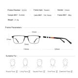 MERRYS DESIGN Men Luxury Square Glasses Frame Acetate Legs Myopia Prescription Eyeglasses S2255