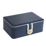 Jewelry Box Double Layer Portable Organizer Ring  Travel  Watch Leather Display Storage Case For Earrings Necklace