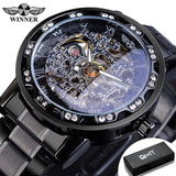 Diamond Luminous Gear Movement Royal Design Men Wrist Watch