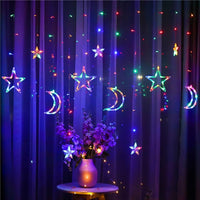 Moon Star LED Curtain Lights 220V EU Plug