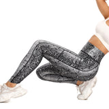 Fashion Snake and Leopard Print Yoga Pants