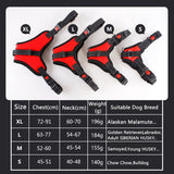 Large pet Dog Harness All Weather Service Nylon Dog Vest Padded Adjustable Safety