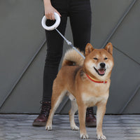 UFO 2 Retractable Dog Leash Ring Led lighting Flexible Pet collar