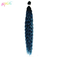 Synthetic Hair Weave Ombre Color Two Tone Curly Hair Extension 120g