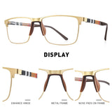 MERRYS DESIGN Men Luxury Square Glasses Frame Acetate Legs Myopia Prescription Eyeglasses S2255