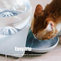 2.8L Pet Cat Bubble Automatic Water Feeder Fountain For Pets  No Electricity NEW