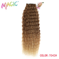 Synthetic Hair Weave Ombre Color Two Tone Curly Hair Extension 120g