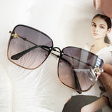 HBK Luxury Square Sunglasses Women Men