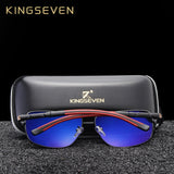 KINGSEVEN 2019 Brand Men Aluminum Sunglasses HD Polarized UV400 Mirror Male Sun Glasses Women For Men Oculos de sol N724