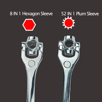 48 in 1 Wrench Socket Works with Spline Bolts Torx 360 Degree 6-Point Universial