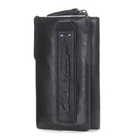 Genuine Leather Men Key Wallet Small