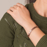 Magnetic Pure Copper Bracelets for Women Vintage Chain Health Energy Magnetic Bracelets &amp; Bangles for Arthritis Women Jewelry