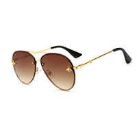 HBK Luxury Square Sunglasses Women Men