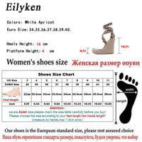 Summer Women Platform Sandals Gladiator Fashion High heels Wedges Open toe Sandals