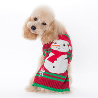 Xmas Striped Dog Sweater Pet