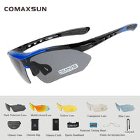 Goggles Outdoor Sports Bicycle Sunglasses UV 400 With 5 Lens TR90 2 Style