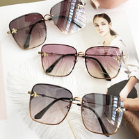 HBK Luxury Square Sunglasses Women Men