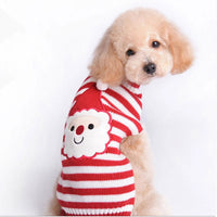 Xmas Striped Dog Sweater Pet