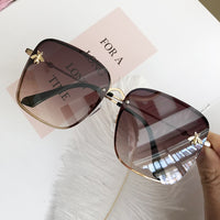 HBK Luxury Square Sunglasses Women Men