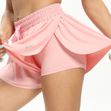 Women Sports Running Shorts Athletic Elastic