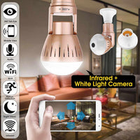 200W  Camera Bulb Lamp light Wireless 2MP HD 360 Degrees Panoramic Light Home Cctv Security Video Surveillance Wifi  Camera