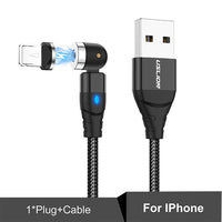 540 Degree Roating Magnetic Cable Micro USB Type C Phone Cable