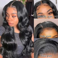 13X4 Hd Lace Frontal Wig 30 Inch Body Wave Lace Front Wig 180% Brazilian Transparent Wet And Wavy Lace Front Human Hair Wigs