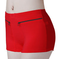 Women Under Skirt Shorts With Zipper Pockets Femme Underwear Safety Shorts