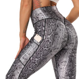 Fashion Snake and Leopard Print Yoga Pants