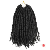 TOMO Bomb Twist Crochet Hair Synthetic 16Roots Spring Twist Pre Looped Crochet Braids Hair Extension Passion Twist for Women