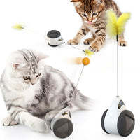 Pet cat Toys  Feather Ball toys animal automatic Tease the cat stick Balancecar Cats play by themselves Pets