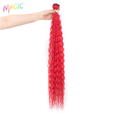 Synthetic Hair Weave Ombre Color Two Tone Curly Hair Extension 120g