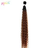 Synthetic Hair Weave Ombre Color Two Tone Curly Hair Extension 120g