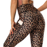 Fashion Snake and Leopard Print Yoga Pants