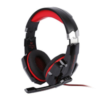 Headset Over-Ear 3.5mm Headphone with Microphone LED Light