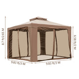 VEVOR Outdoor Gazebo Canopy Tent W/ Netting SandbagCamping Tent