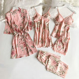 5pcs V-Neck Nightwear Pajamas Sets