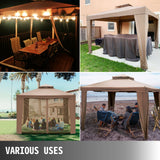VEVOR Outdoor Gazebo Canopy Tent W/ Netting SandbagCamping Tent