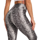 Fashion Snake and Leopard Print Yoga Pants