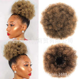 African Wig Hair  Afro Fluffy  Puff Hair Bun