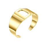 Initial Letter Bangles For Women Hollow